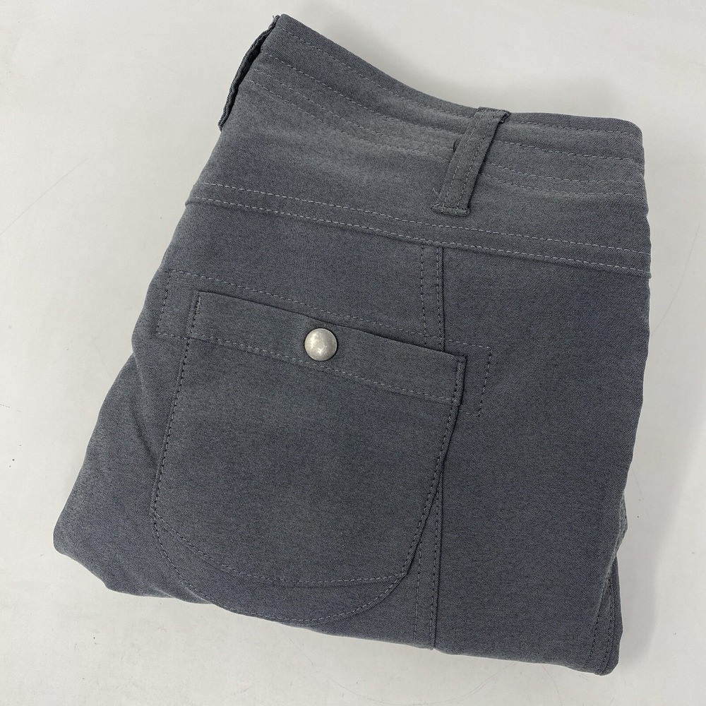 Kuhl Hiking Capris Women 4 Gray Outdoor Trekking Cargo Pants Articulated Knee